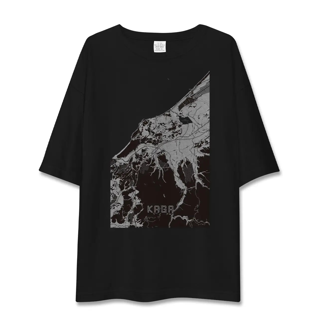 【加賀（石川県）】地図柄ビッグシルエットTシャツ