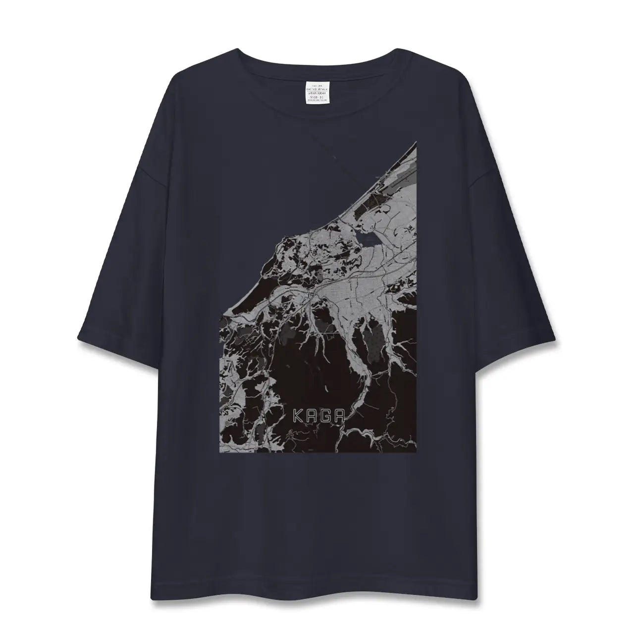 【加賀（石川県）】地図柄ビッグシルエットTシャツ