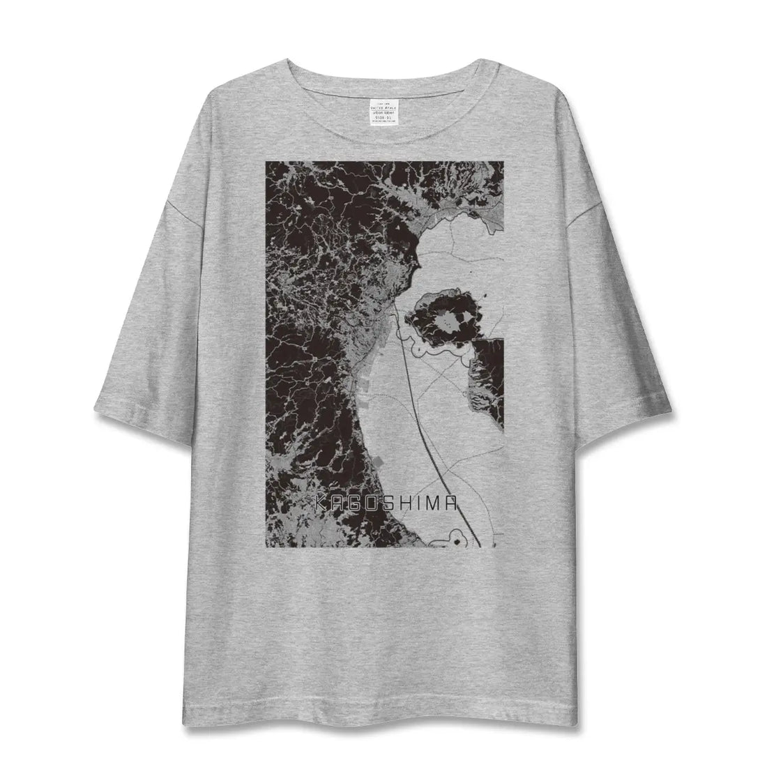 【鹿児島2（鹿児島県）】地図柄ビッグシルエットTシャツ