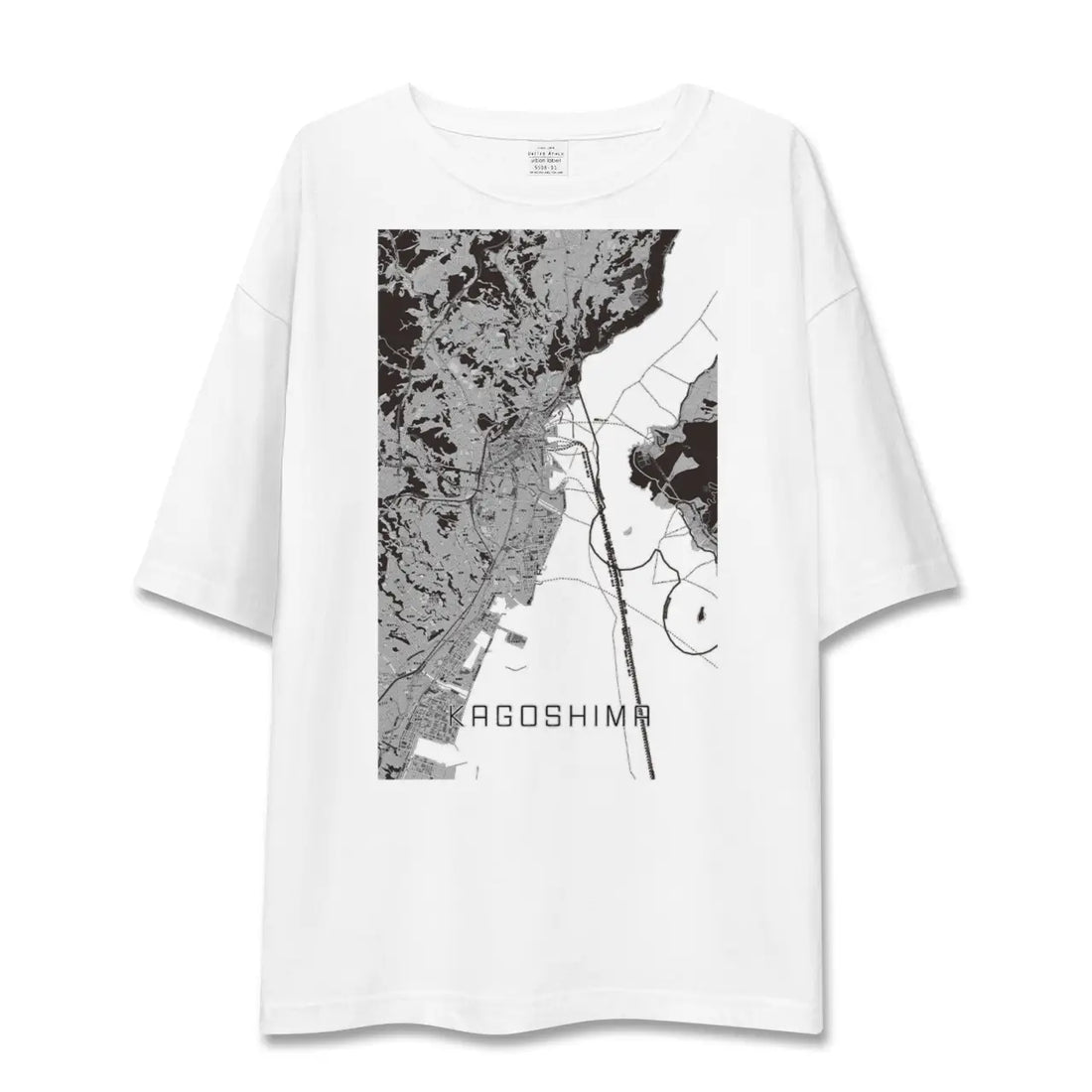 【鹿児島(鹿児島県)】地図柄ビッグシルエットTシャツ