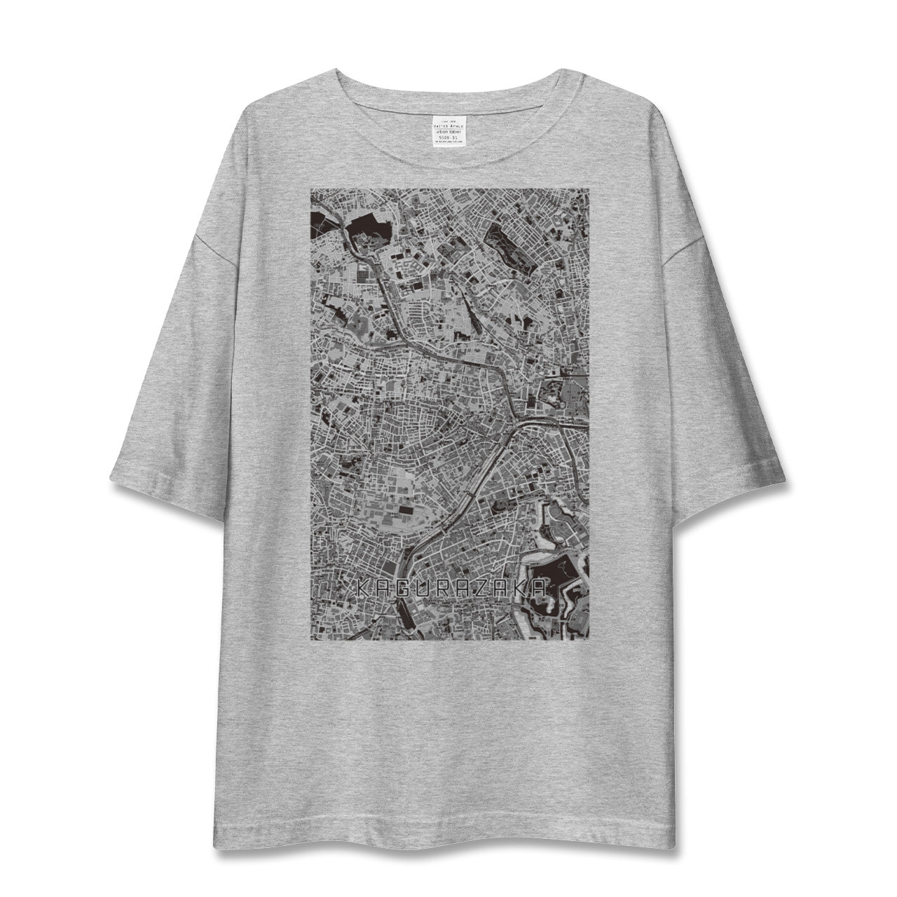 【神楽坂（東京都）】地図柄ビッグシルエットTシャツ