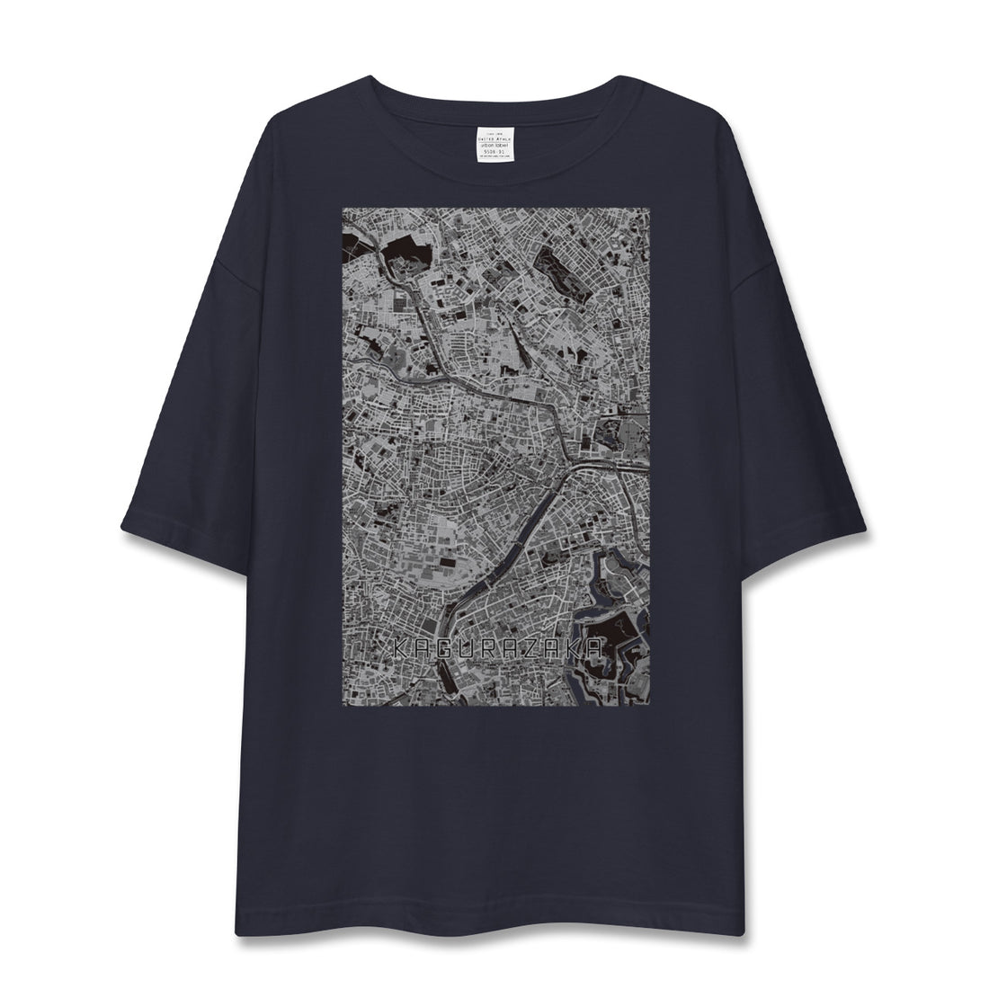 【神楽坂（東京都）】地図柄ビッグシルエットTシャツ