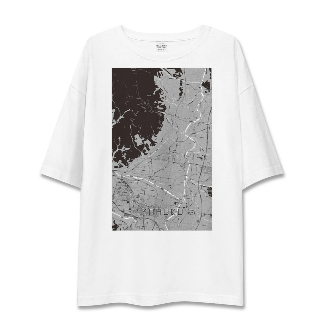 【河北(山形県)】地図柄ビッグシルエットTシャツ