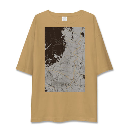 【河北（山形県）】地図柄ビッグシルエットTシャツ
