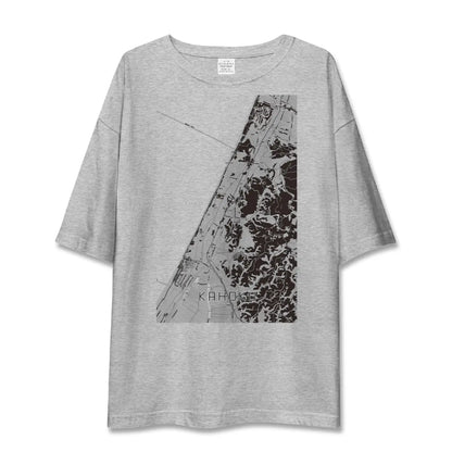 【かほく（石川県）】地図柄ビッグシルエットTシャツ