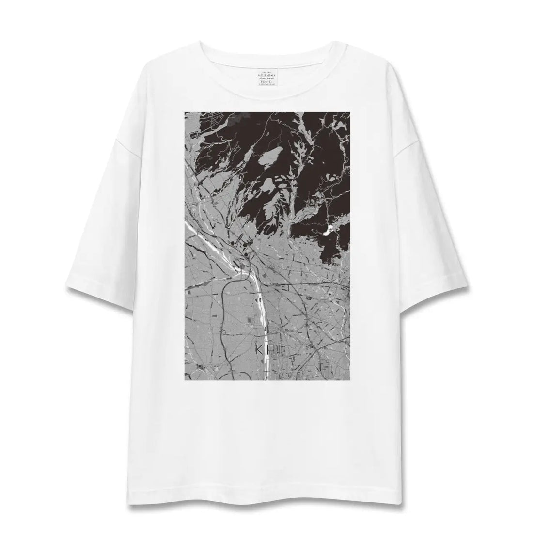 【甲斐(山梨県)】地図柄ビッグシルエットTシャツ