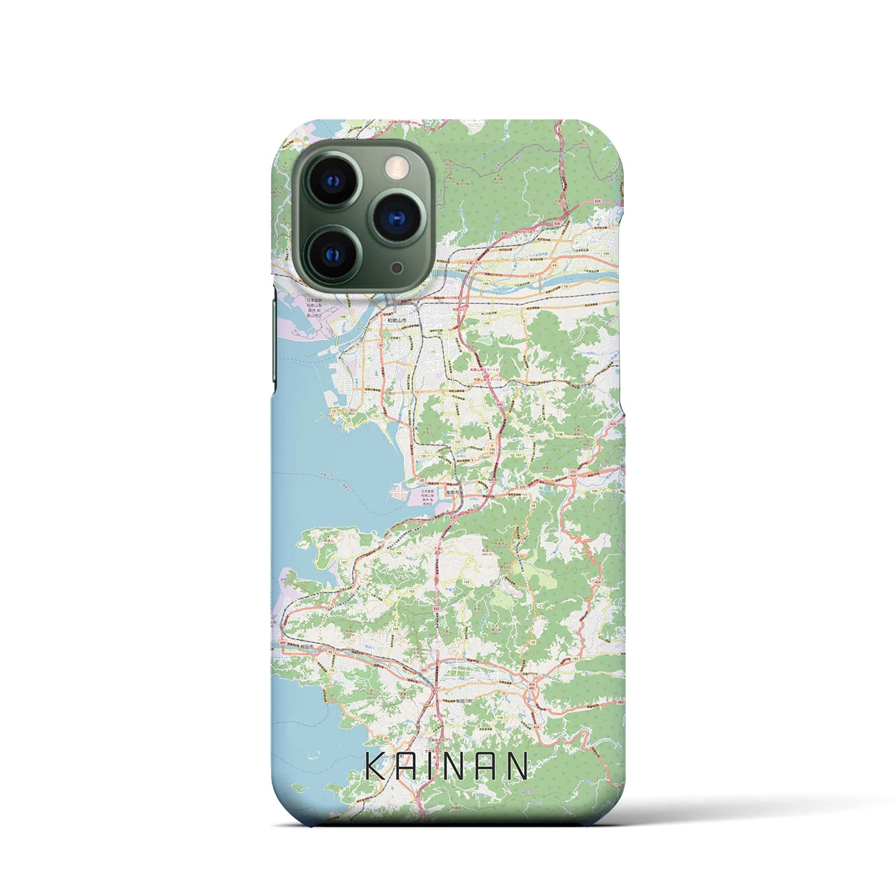 【海南】地図柄iPhoneケース（バックカバータイプ・ナチュラル）iPhone 11 Pro 用