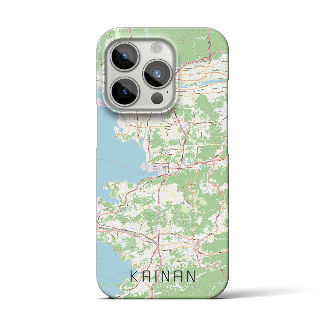 【海南】地図柄iPhoneケース（バックカバータイプ・ナチュラル）iPhone 15 Pro 用