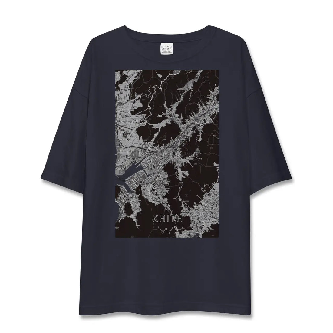 【海田（広島県）】地図柄ビッグシルエットTシャツ