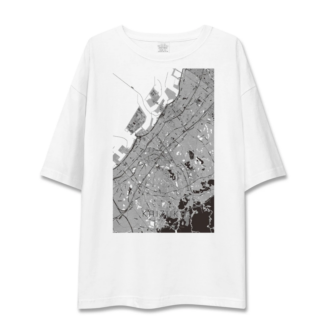 【貝塚（大阪府）】地図柄ビッグシルエットTシャツ