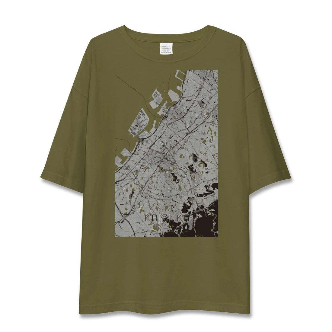 【貝塚(大阪府)】地図柄ビッグシルエットTシャツ