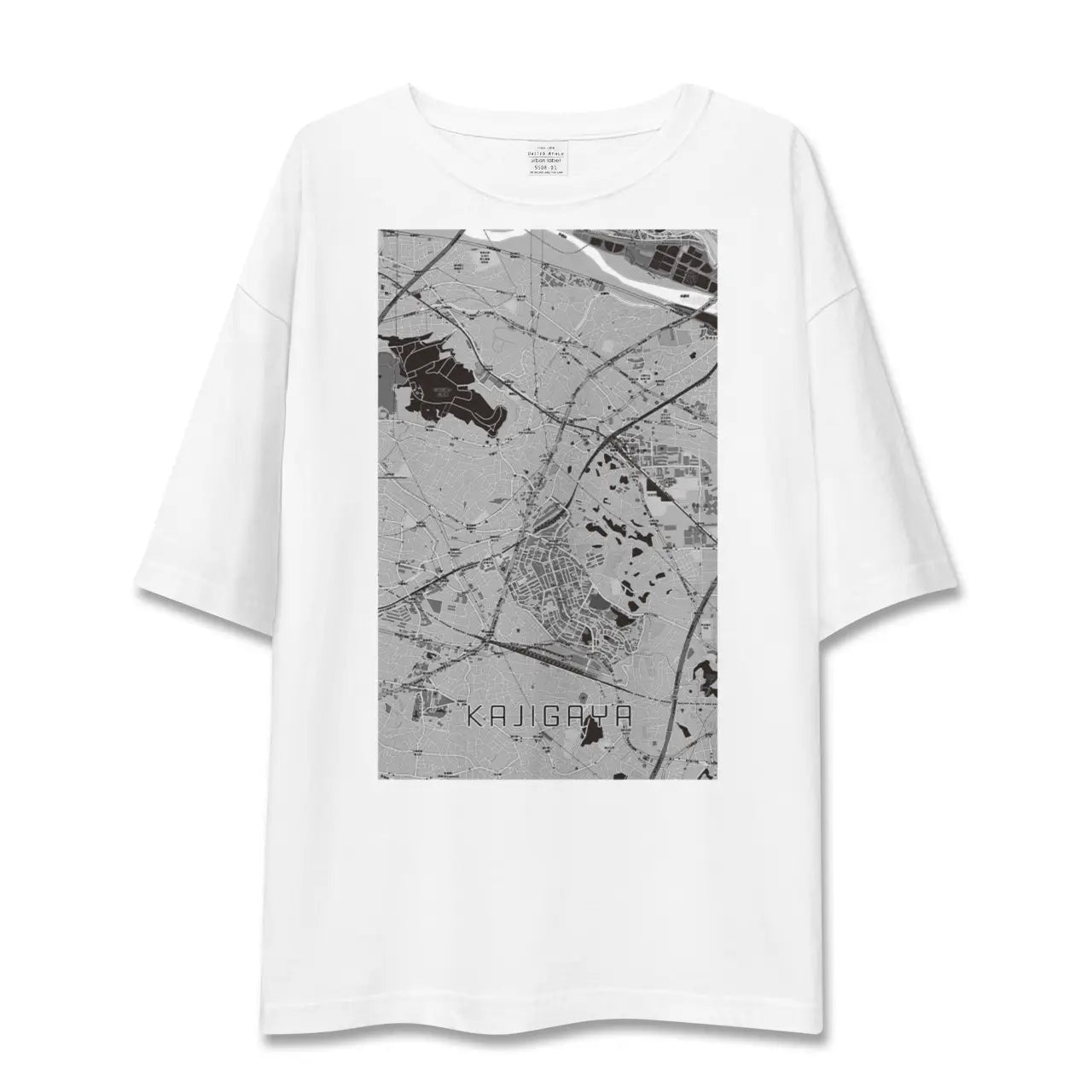 【梶が谷（神奈川県）】地図柄ビッグシルエットTシャツ