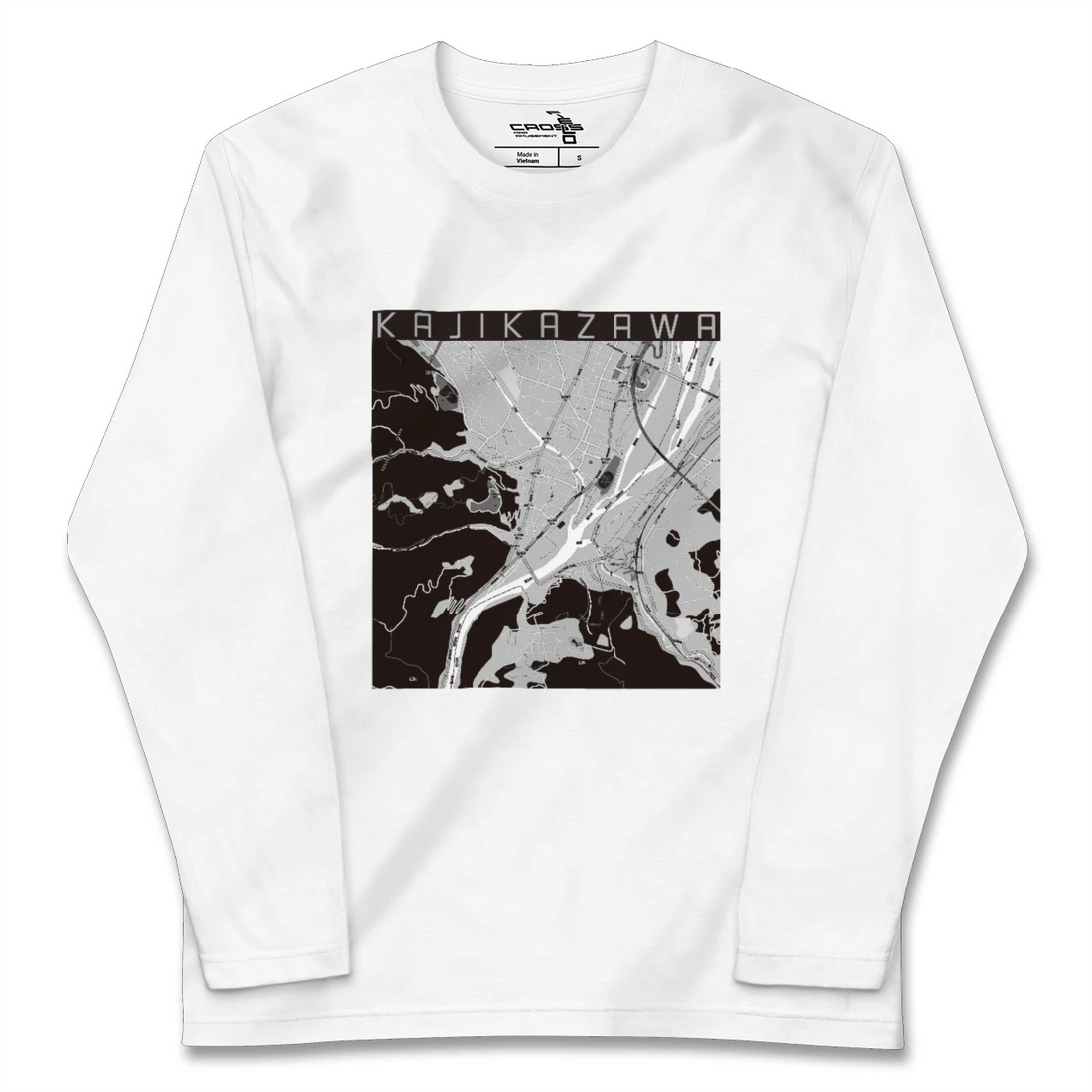 【鰍沢(山梨県)】地図柄ロングスリーブTシャツ