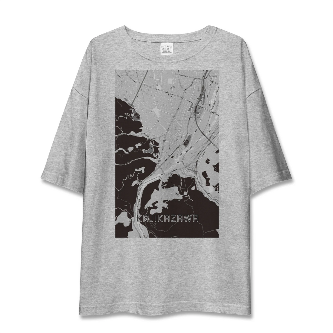 【鰍沢(山梨県)】地図柄ビッグシルエットTシャツ