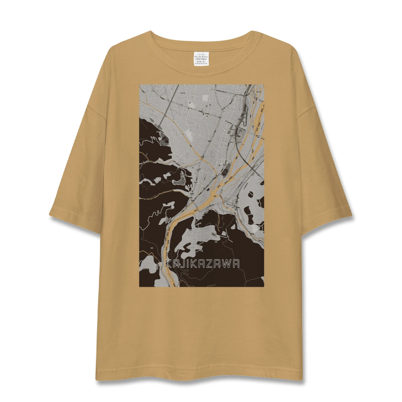 【鰍沢（山梨県）】地図柄ビッグシルエットTシャツ