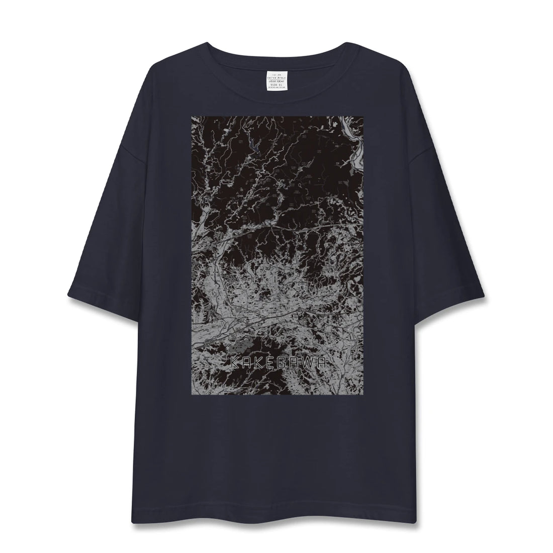 【掛川2(静岡県)】地図柄ビッグシルエットTシャツ