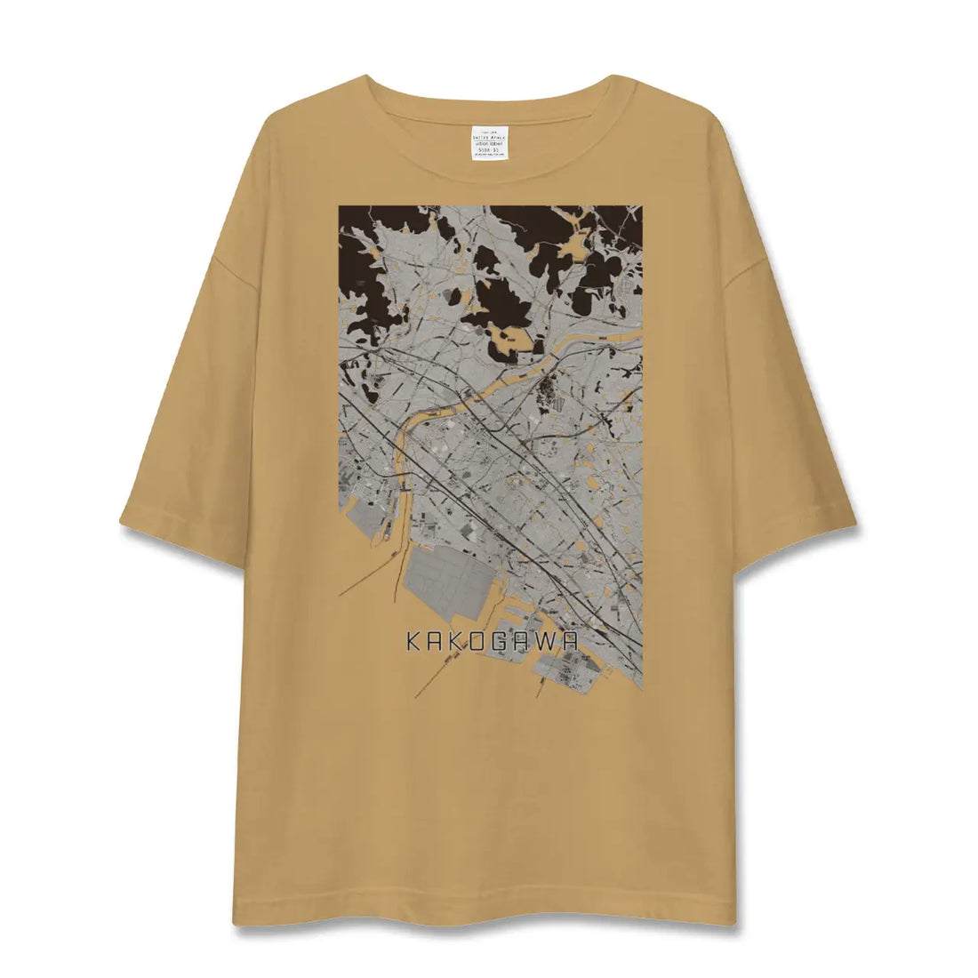 【加古川（兵庫県）】地図柄ビッグシルエットTシャツ