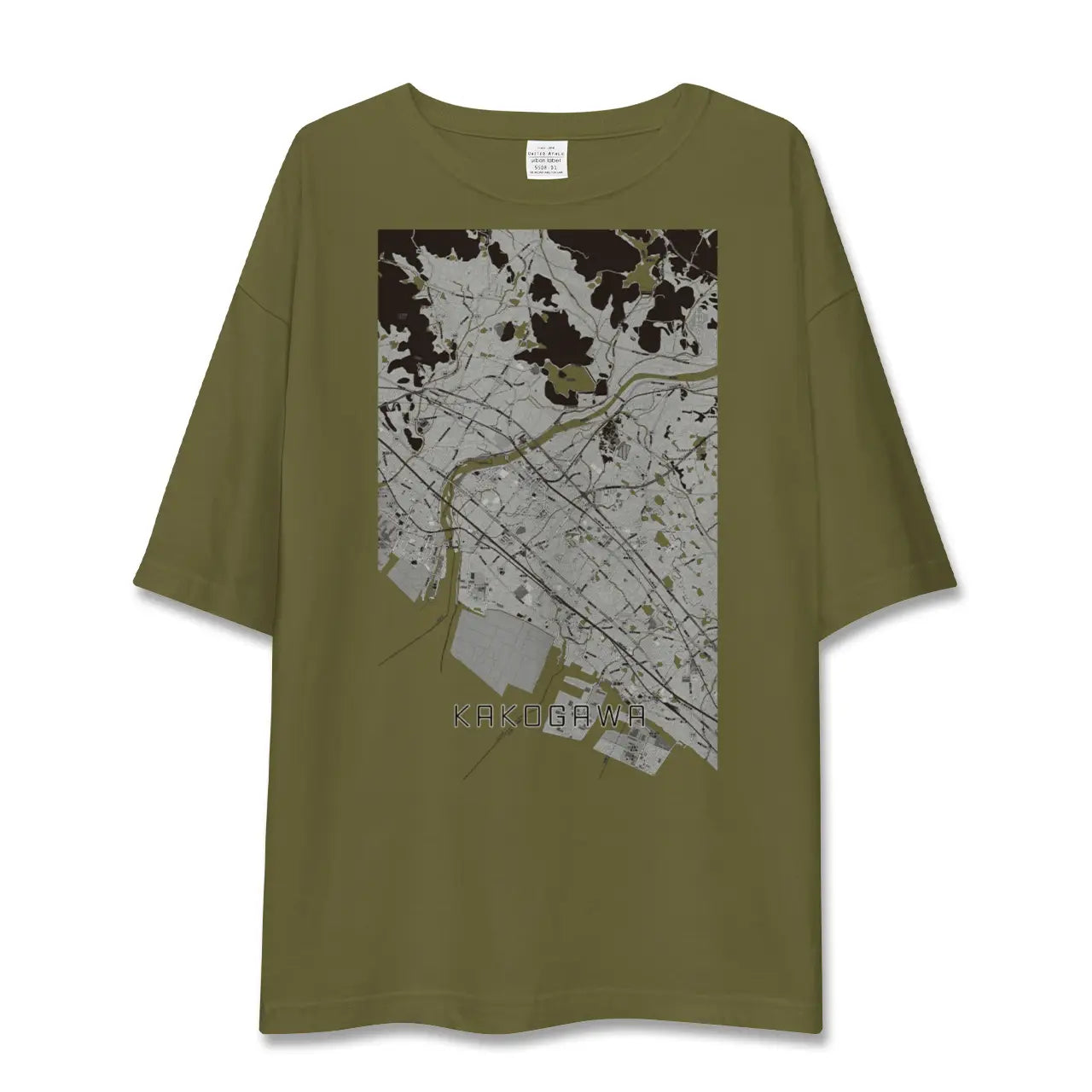 【加古川（兵庫県）】地図柄ビッグシルエットTシャツ