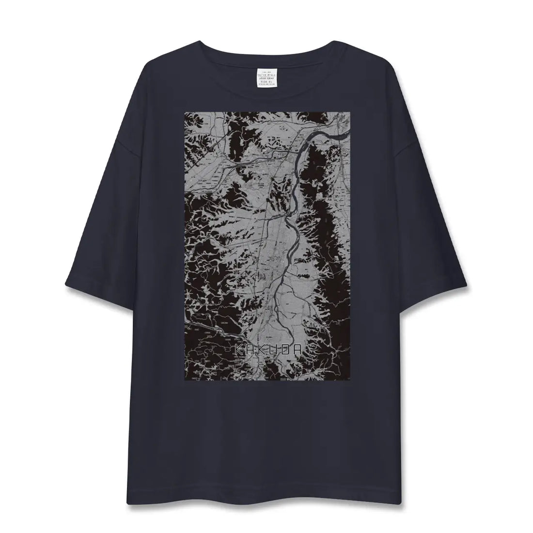 【角田（宮城県）】地図柄ビッグシルエットTシャツ