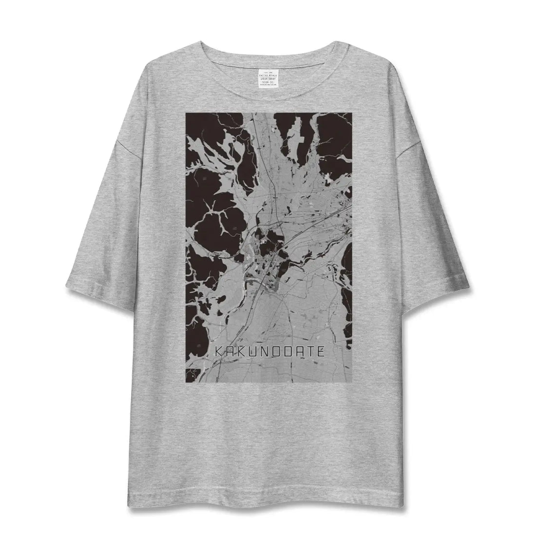 【角館（秋田県）】地図柄ビッグシルエットTシャツ