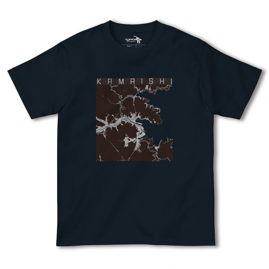 【釜石（岩手県）】地図柄ヘビーウェイトTシャツ