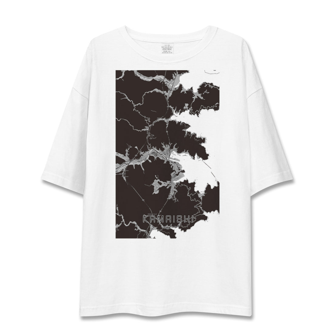 【釜石(岩手県)】地図柄ビッグシルエットTシャツ