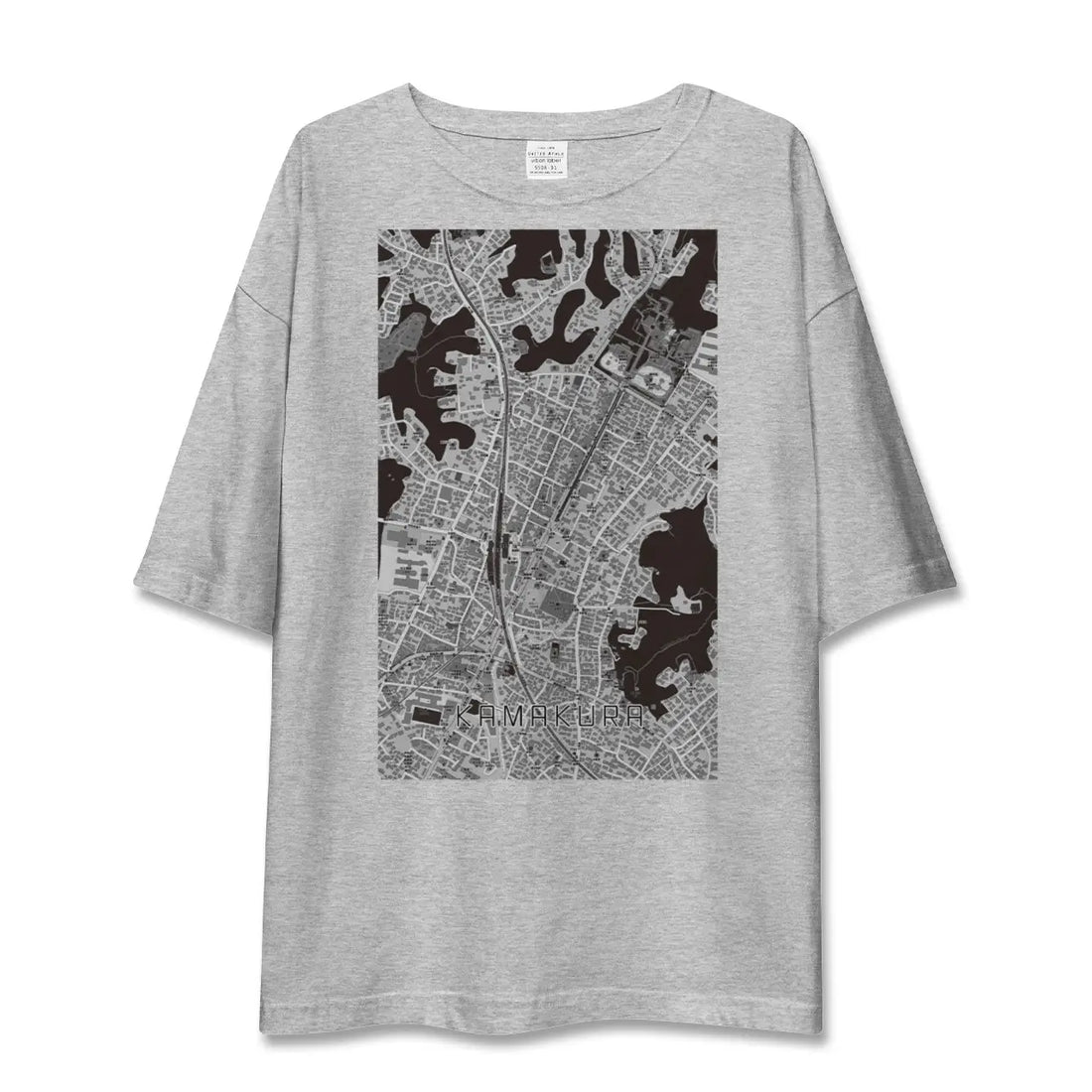 【鎌倉2(神奈川県)】地図柄ビッグシルエットTシャツ