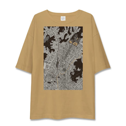 【鎌倉2（神奈川県）】地図柄ビッグシルエットTシャツ