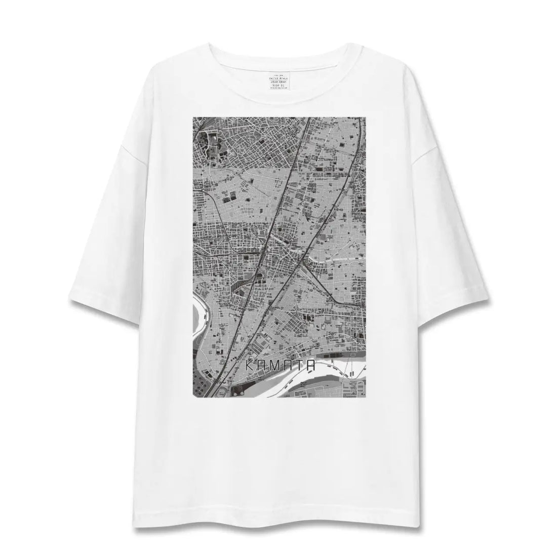 【蒲田（東京都）】地図柄ビッグシルエットTシャツ