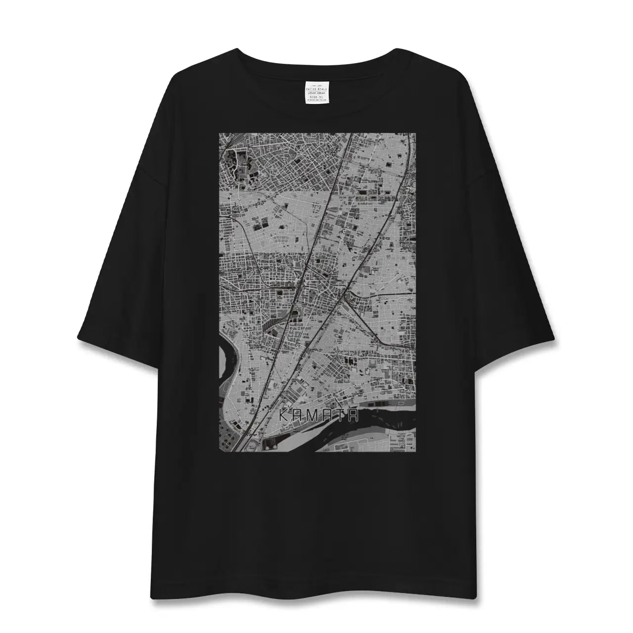 【蒲田（東京都）】地図柄ビッグシルエットTシャツ