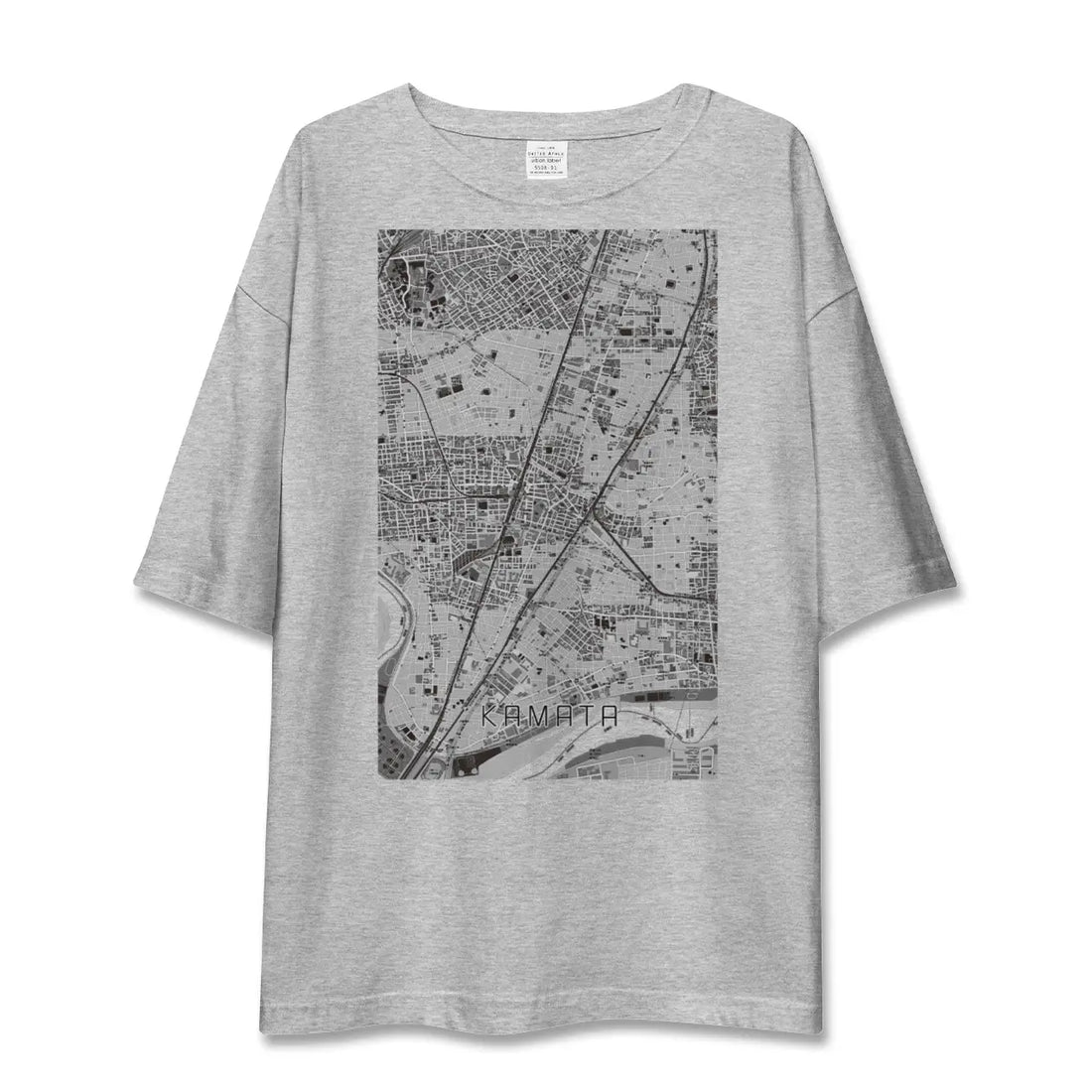 【蒲田(東京都)】地図柄ビッグシルエットTシャツ