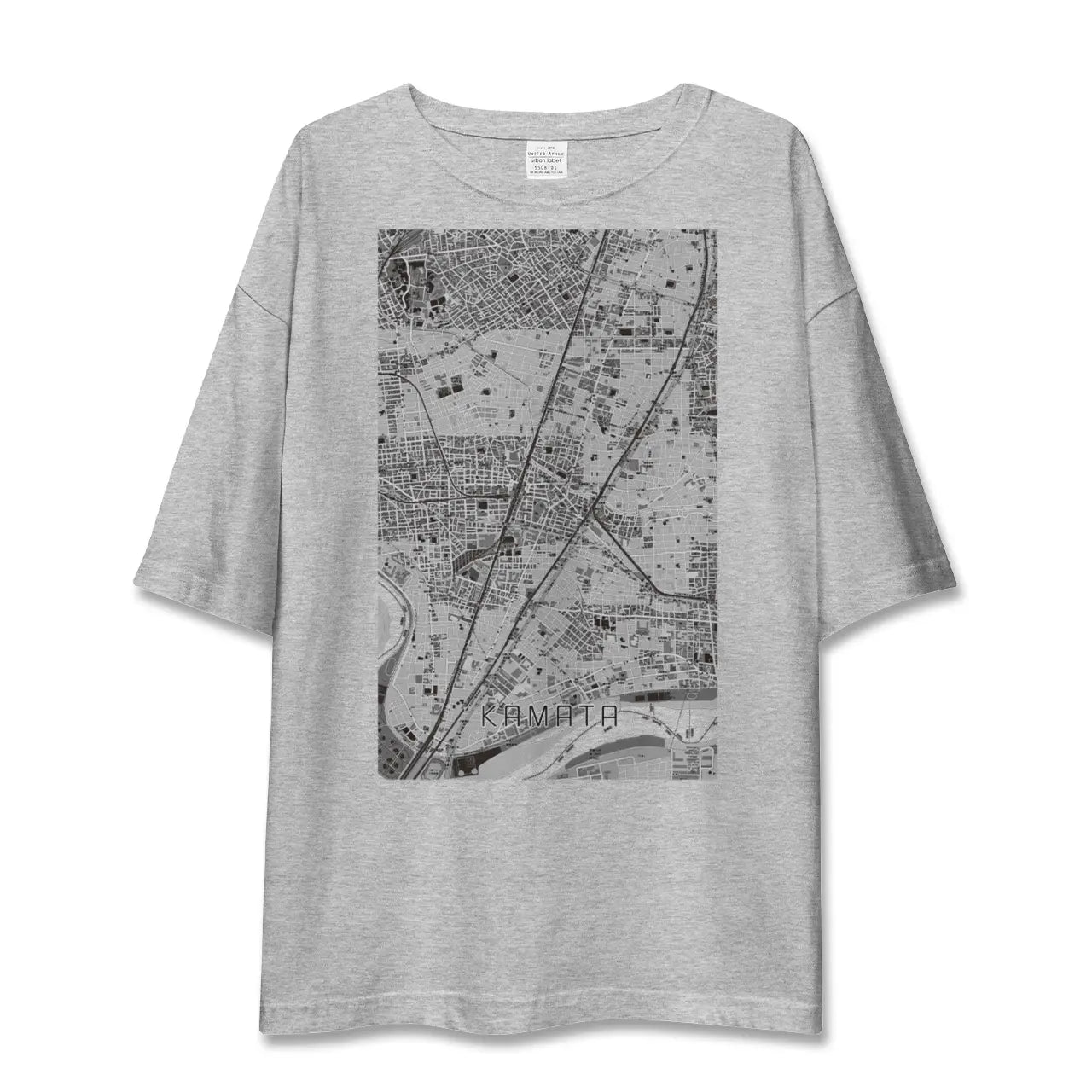 【蒲田（東京都）】地図柄ビッグシルエットTシャツ