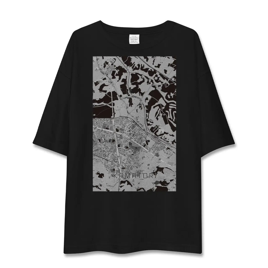 【鎌取（千葉県）】地図柄ビッグシルエットTシャツ