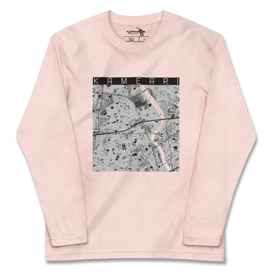 【亀有(東京都)】地図柄ロングスリーブTシャツ