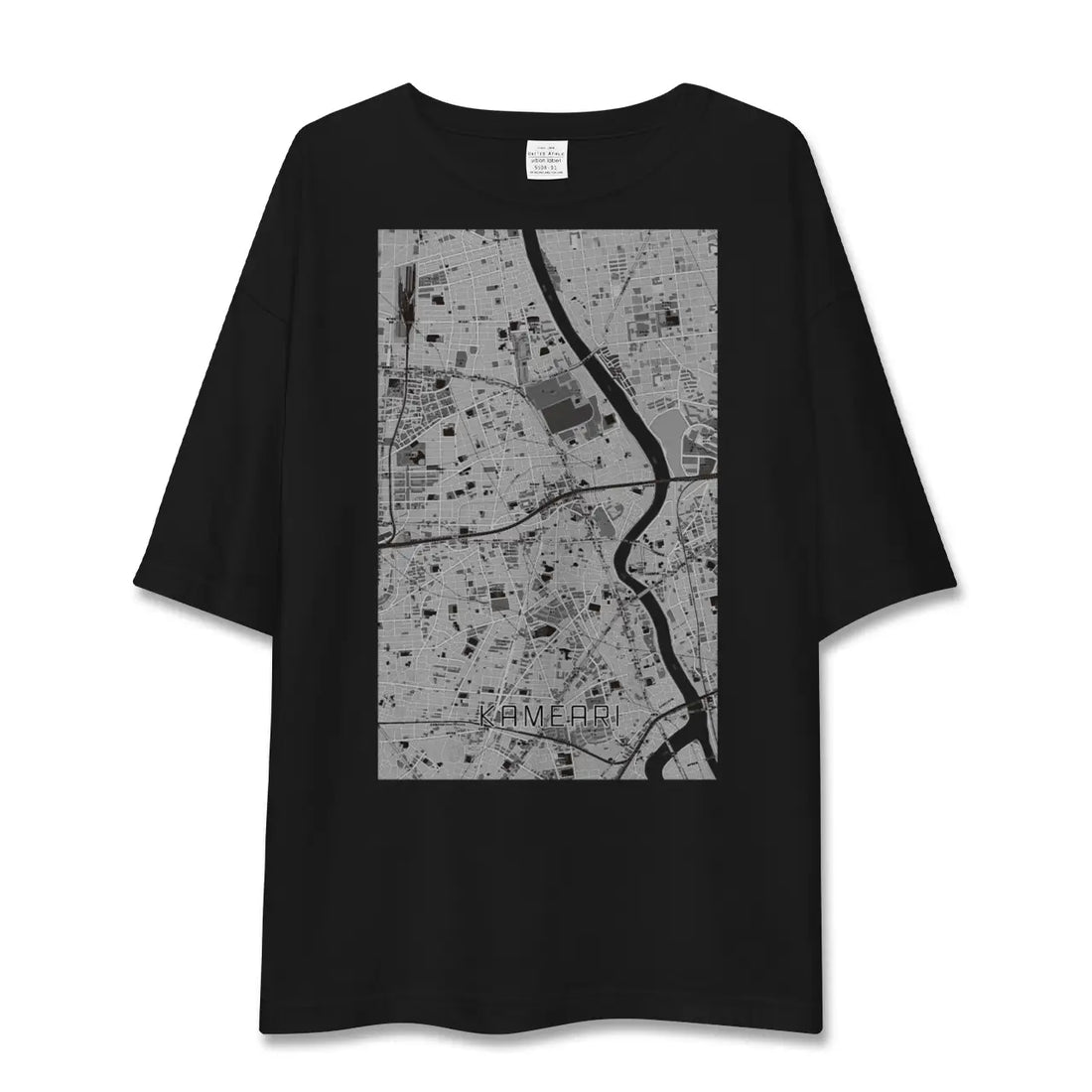 【亀有(東京都)】地図柄ビッグシルエットTシャツ