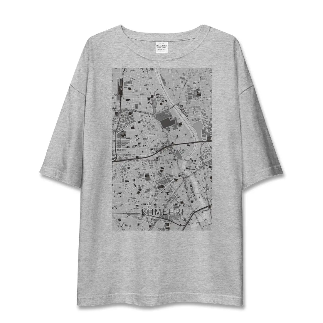 【亀有(東京都)】地図柄ビッグシルエットTシャツ