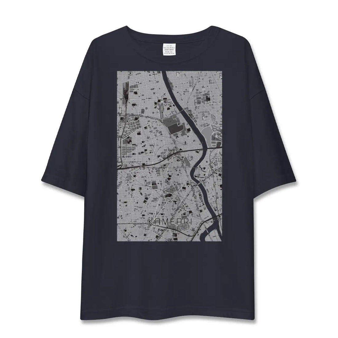 【亀有（東京都）】地図柄ビッグシルエットTシャツ