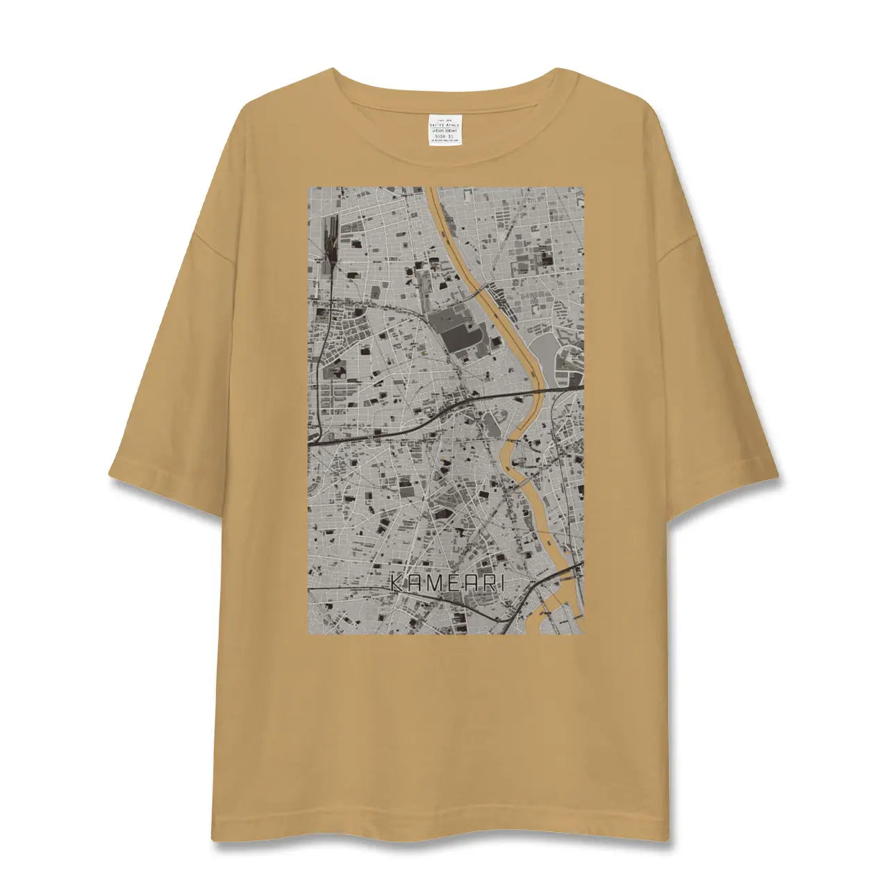 【亀有（東京都）】地図柄ビッグシルエットTシャツ