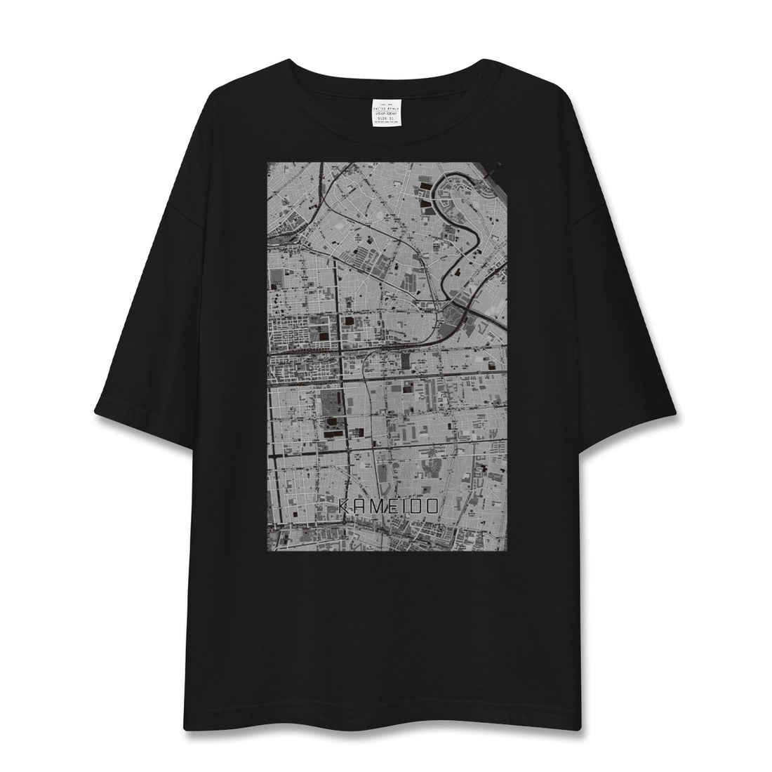 【亀戸(東京都)】地図柄ビッグシルエットTシャツ