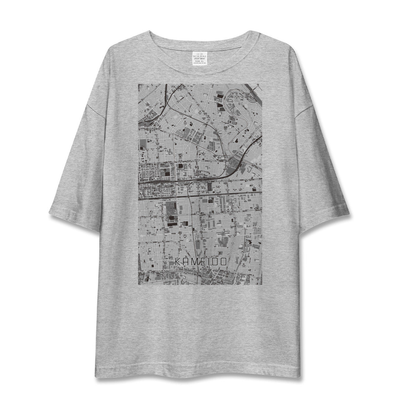 【亀戸（東京都）】地図柄ビッグシルエットTシャツ