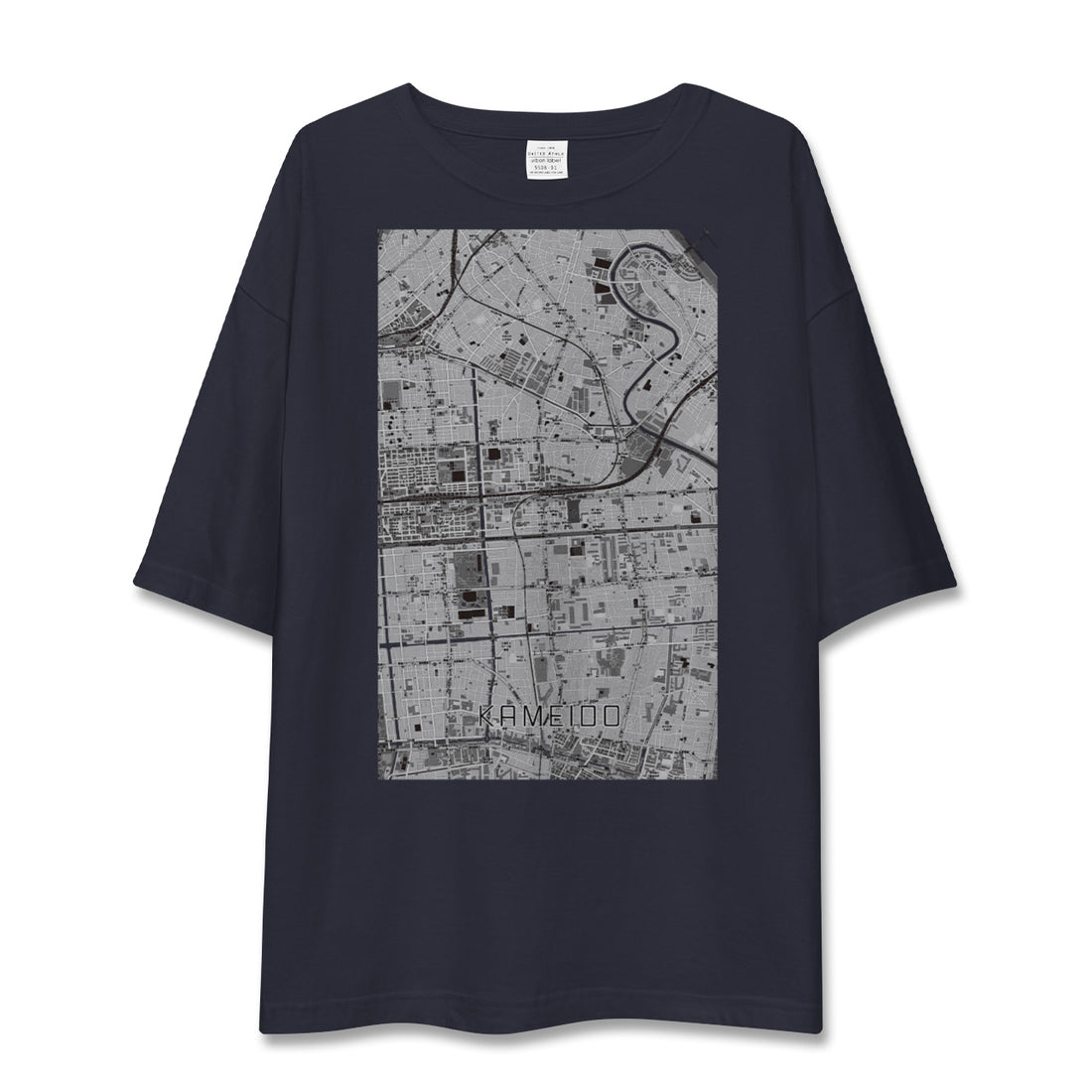 【亀戸（東京都）】地図柄ビッグシルエットTシャツ
