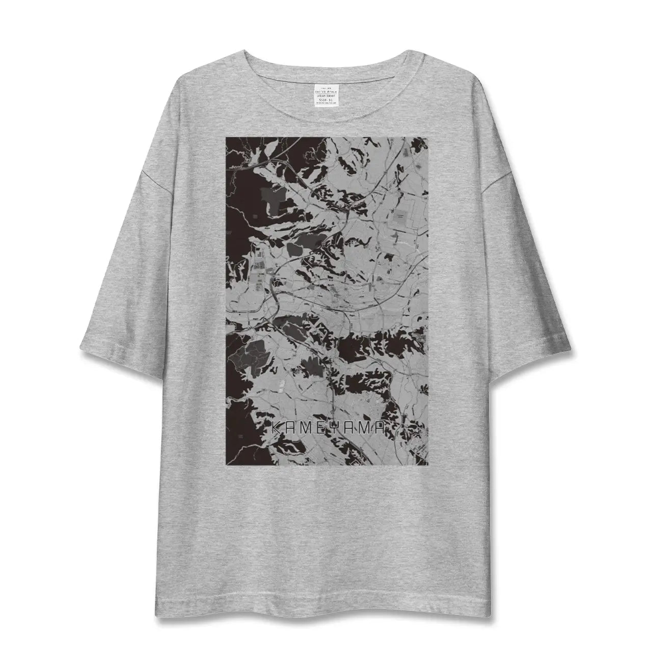 【亀山（三重県）】地図柄ビッグシルエットTシャツ