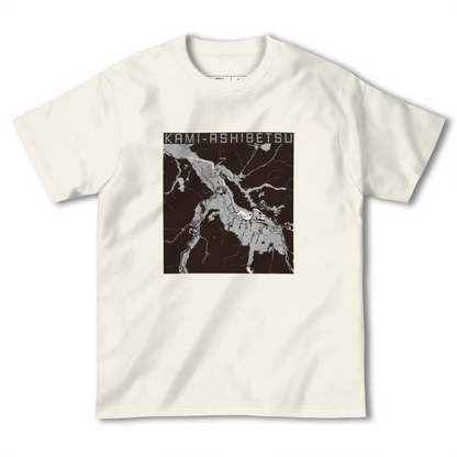 【上芦別（北海道）】地図柄ヘビーウェイトTシャツ