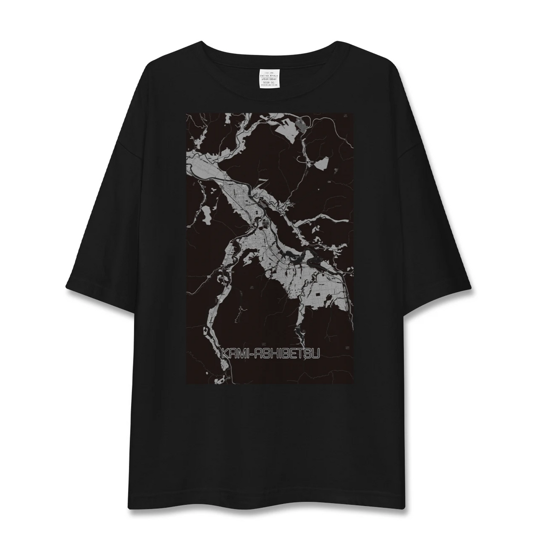 【上芦別(北海道)】地図柄ビッグシルエットTシャツ