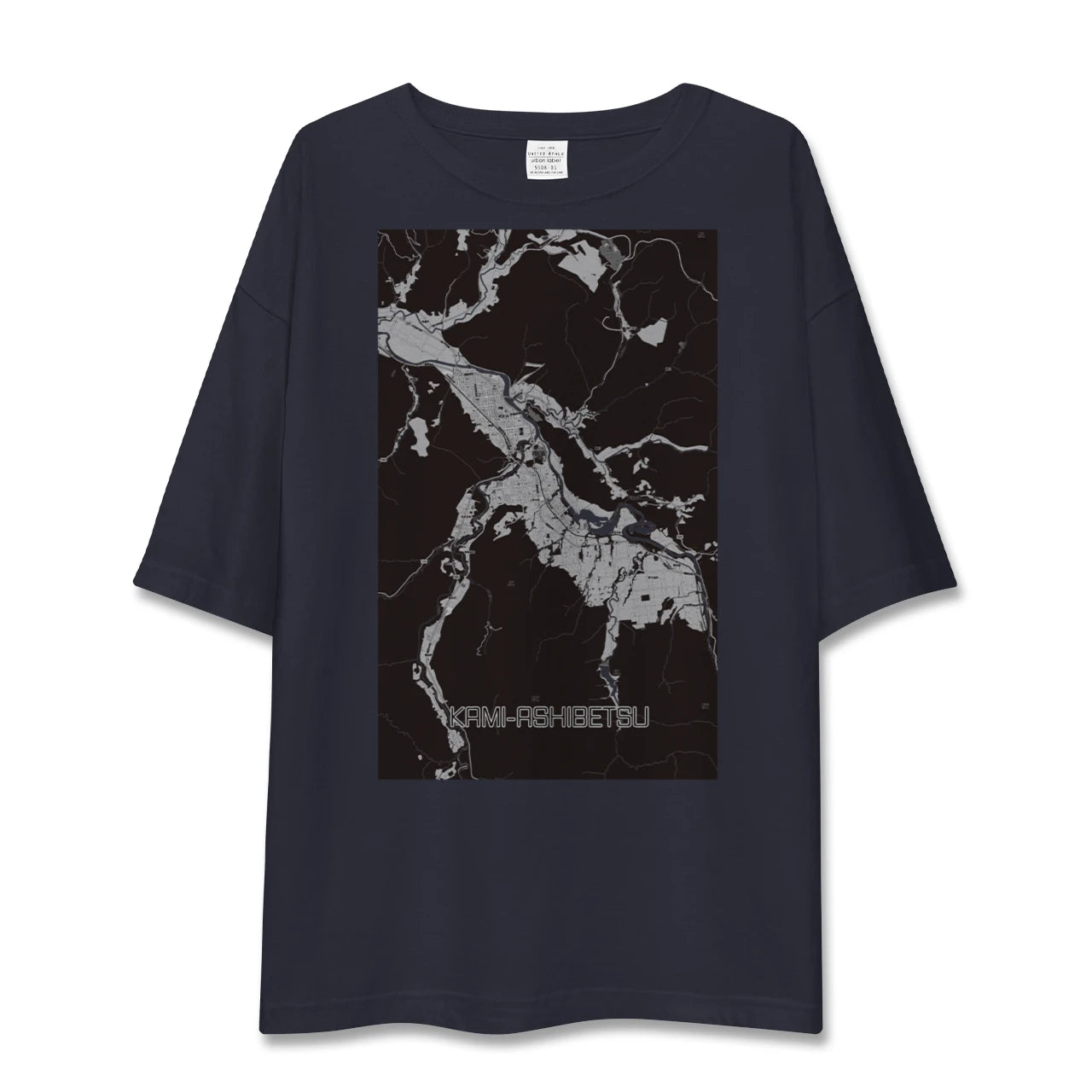 【上芦別（北海道）】地図柄ビッグシルエットTシャツ
