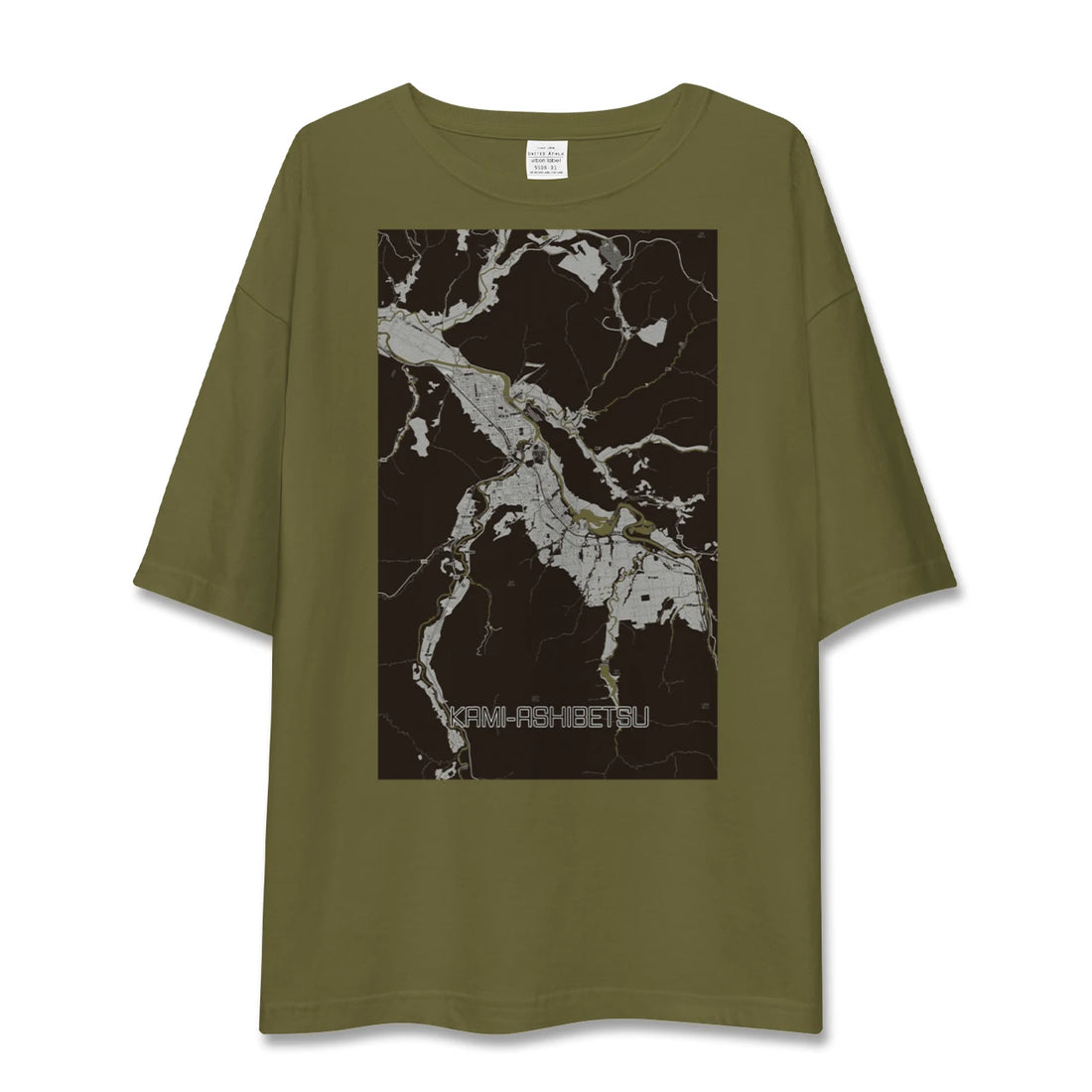 【上芦別(北海道)】地図柄ビッグシルエットTシャツ