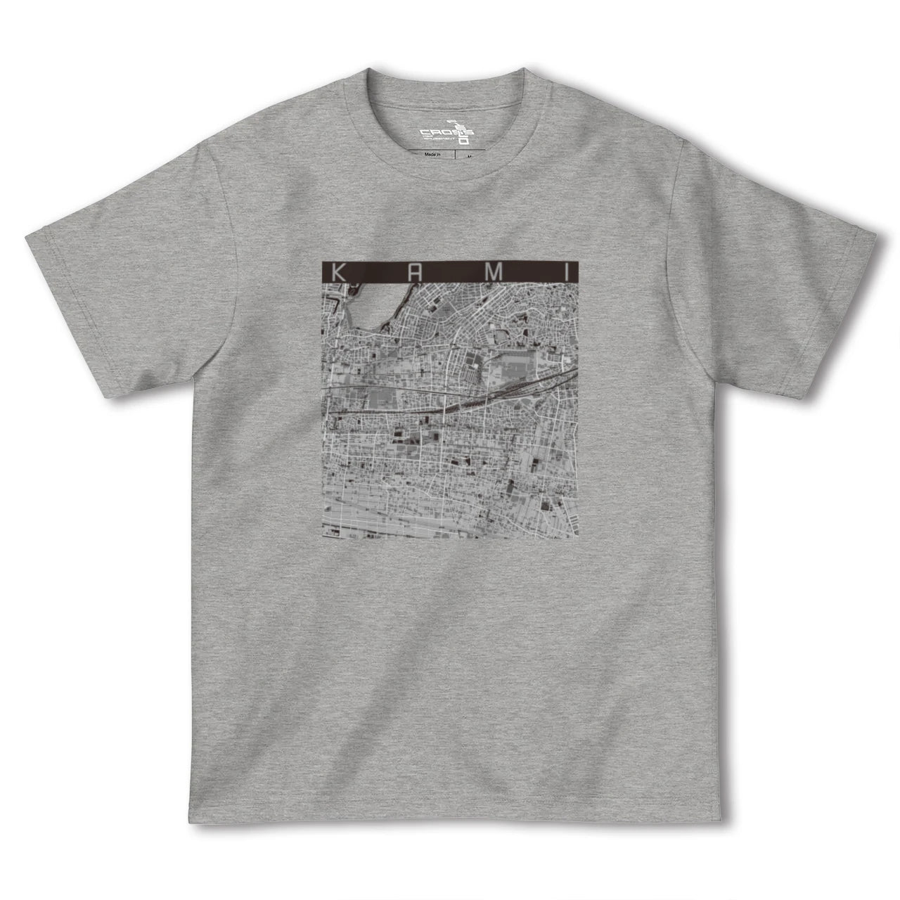 【可美（静岡県）】地図柄ヘビーウェイトTシャツ