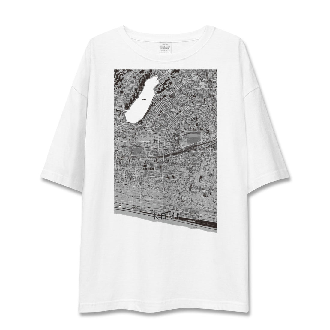 【可美(静岡県)】地図柄ビッグシルエットTシャツ