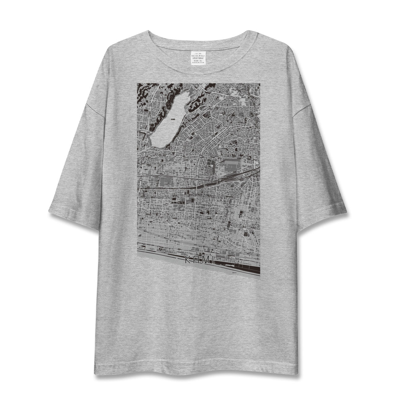 【可美（静岡県）】地図柄ビッグシルエットTシャツ