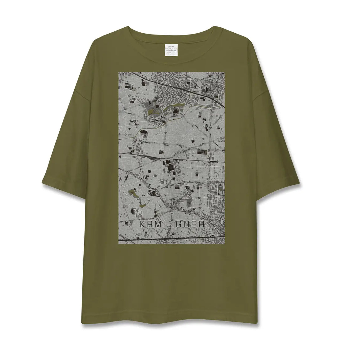 【上井草(東京都)】地図柄ビッグシルエットTシャツ